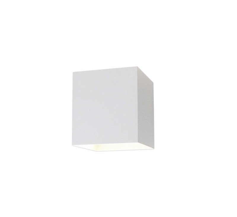Up & Down Wall Light Square Adjustable Beams Sand White